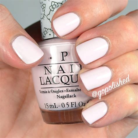 white gel polish opi